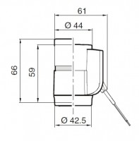 HERZ Termopohon pro 2 bodovou/pulzní regulaci, M 28x1,5, 24 V, 115 N, bez proudu zavřeno   1771112